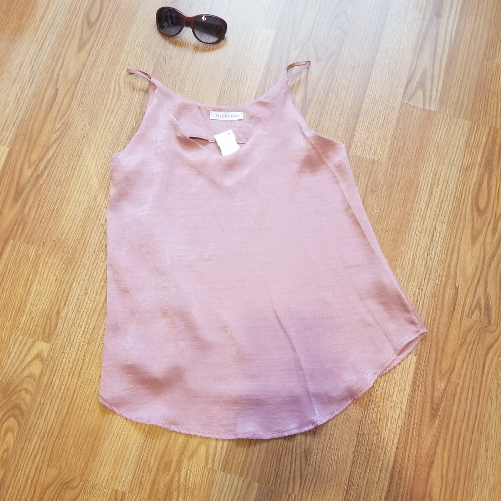 Chris & Carol Mauve Satin Camisole